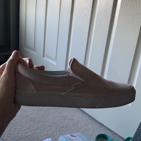 light pink slip on vans size 6.5 women’s & 5 men’s - Picture 3 of 3